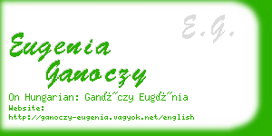eugenia ganoczy business card